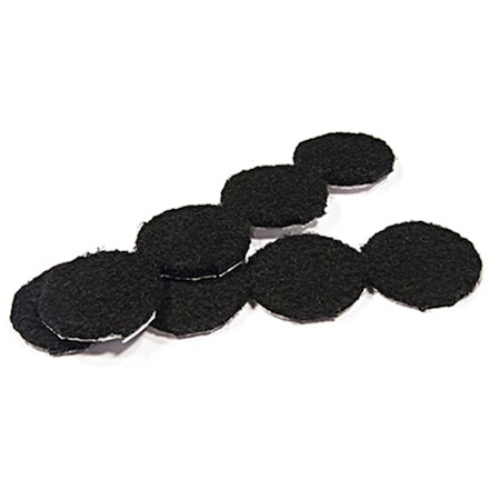 Convenience Concepts 1.12 in. TruGuard Round & Heavy Duty Self-Adhesive Felt Pads, Black, 208PK HI3240965